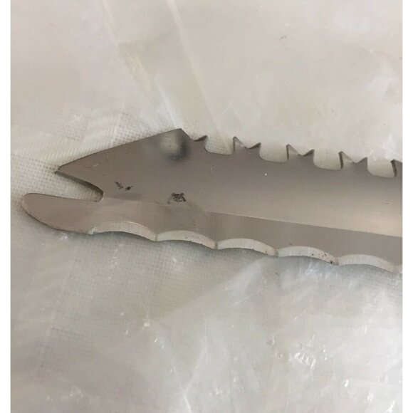 Vintage Quikut Quikkle Utility Bread Knife  9-1/2” Stainless Blade Fork Tip USA - Picture 6 of 8